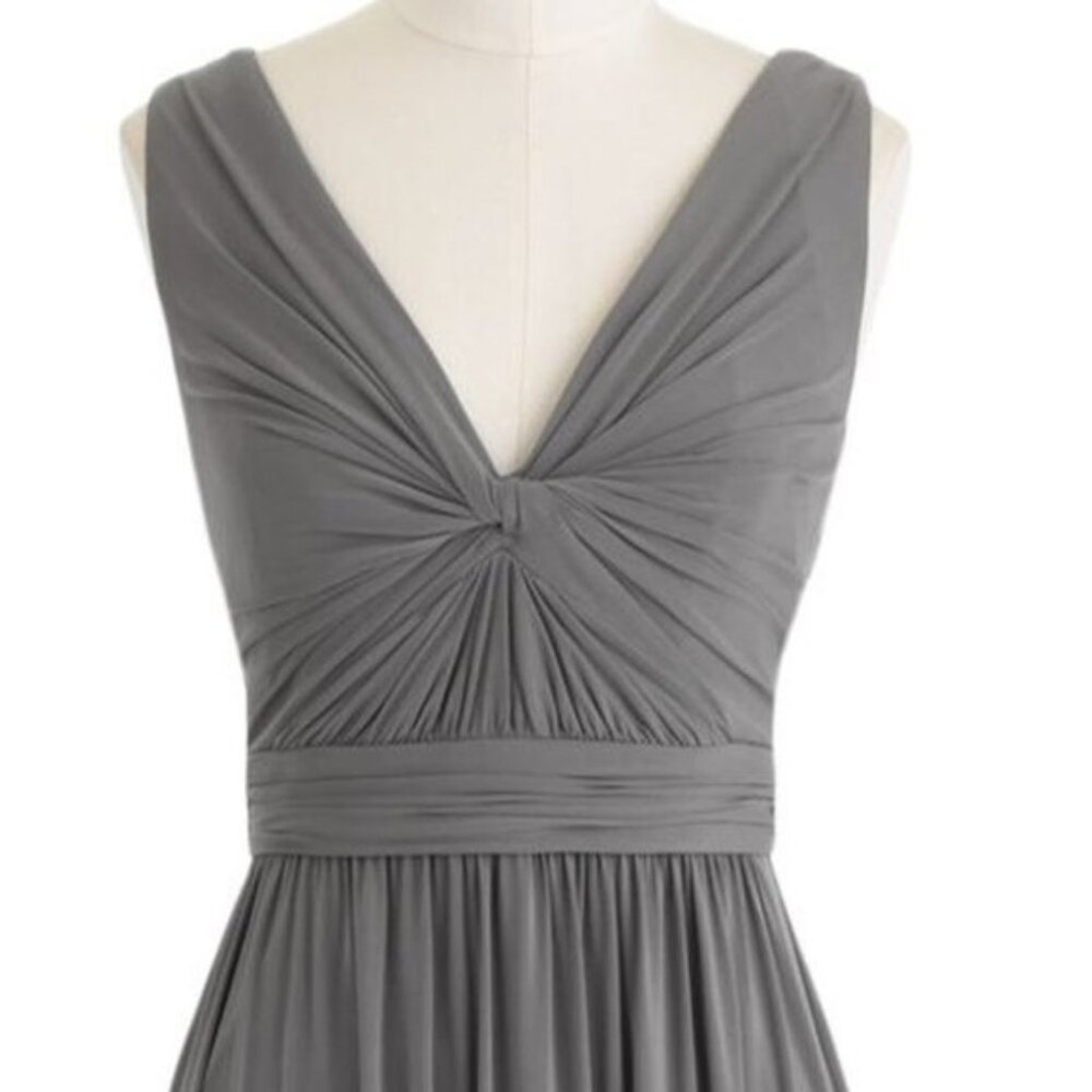 J. Crew Helene Elegant Gray Sleeveless Dress